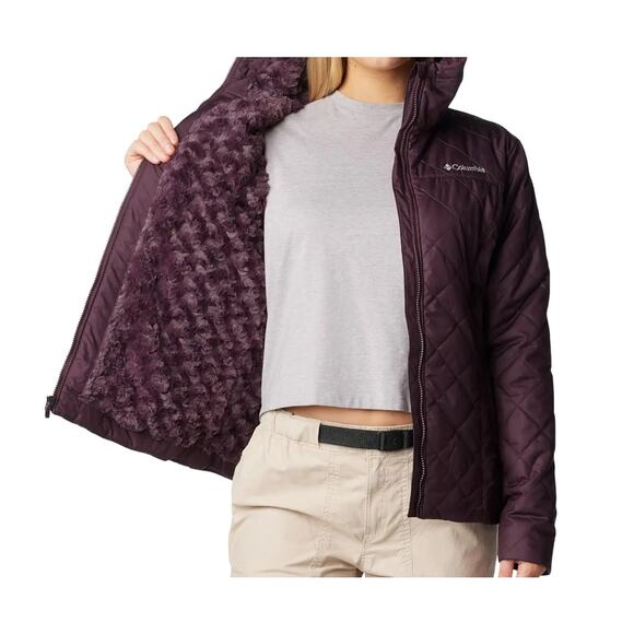 Columbia Women's Copper Crest Size SX Hooded Fleece-Lined Jacket Coat - Picture 6 of 7